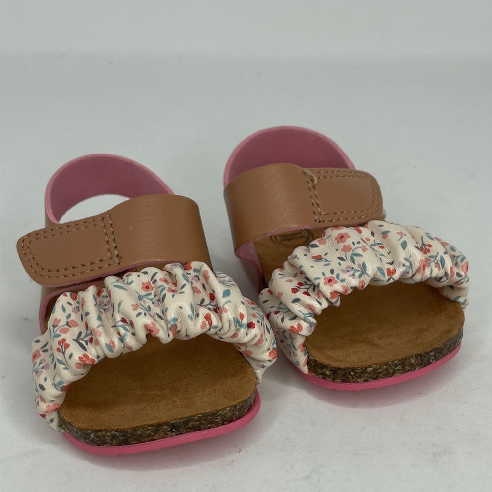 NWOT Wonder Nation Floral Pink Kids Sandals Size 2 6-9 months
